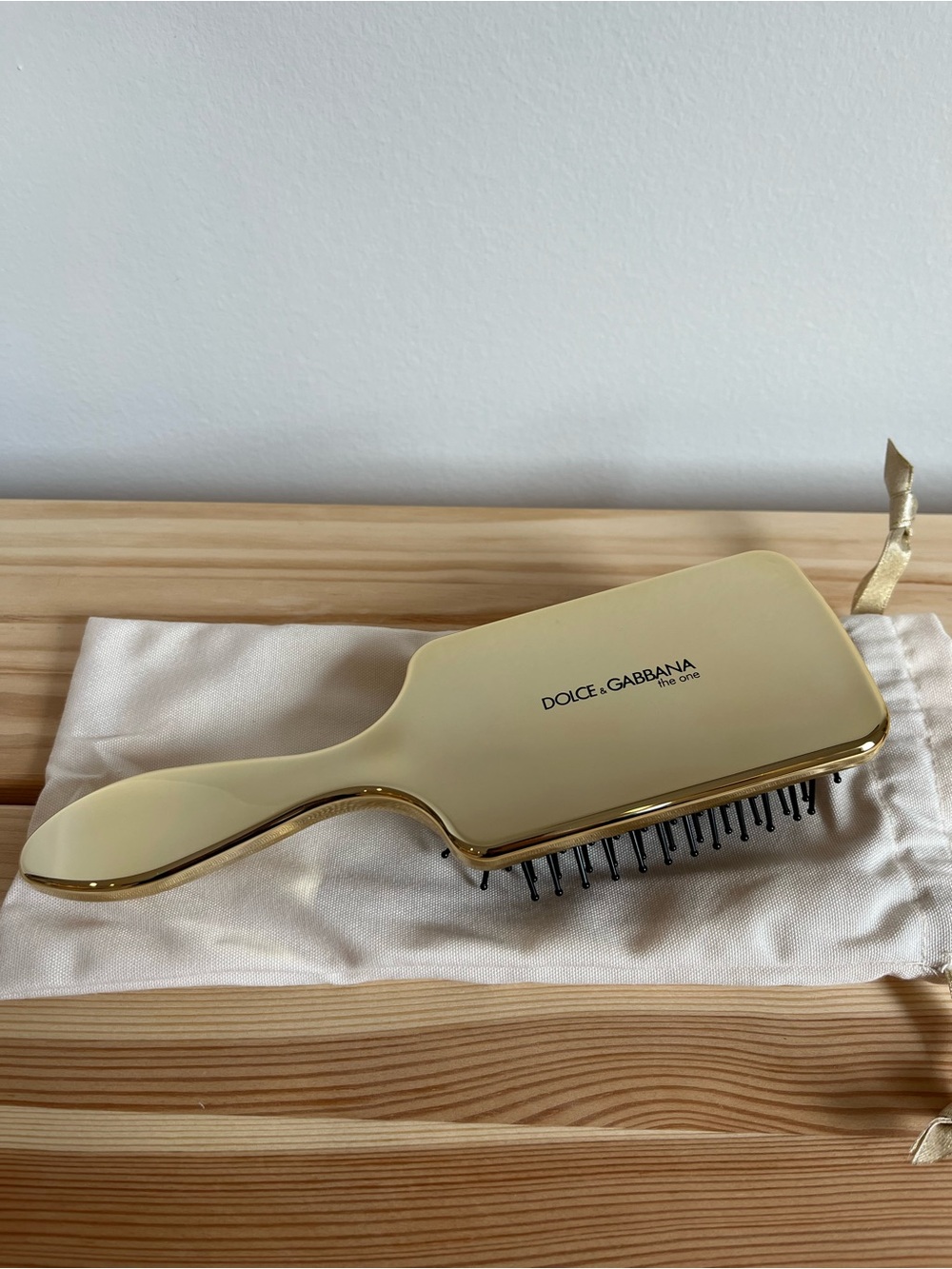 Dolce & Gabbana Gold Paddle Hair Brush
